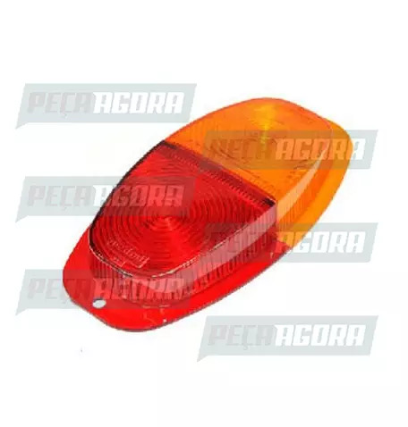 LENTE TRASEIRA CANOA COM BASE - BICOLOR PRADOLUX PL0503 (442946)