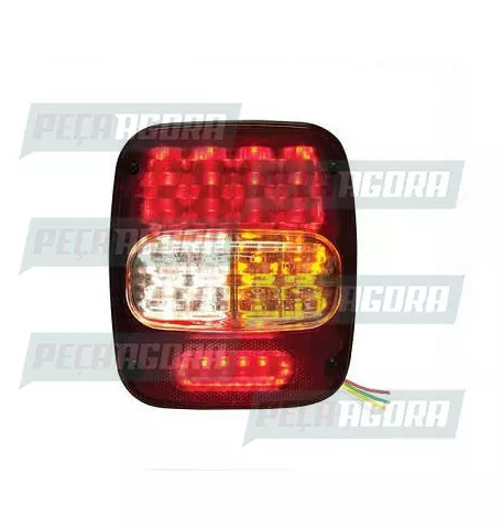 LANTERNA TRASEIRA MARMITAO EURO 5 2012 22 LEDS BIVOLT COM VIGIA ESQUERDO PRADOLU