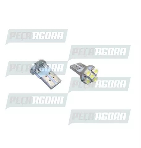 LAMPADA IMPORTADA LED ESMAGADA 12V 05 LEDS BRANCA (PAR) (454925)