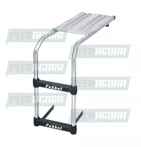 ESTRIBO ARLA 32 VOLVO FH 2012/14 EURO 5 CROMADO FIXACAO ARLA D-SHAPE FABBOF (452