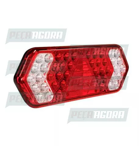 LANTERNA TRASEIRA CARRETA GUERRA IMPLEMENTAR PS COM LED 24V DIREITO PRADOLUX PL1