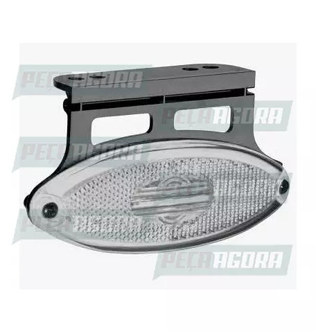 LANTERNA LATERAL ECLIPSE OVAL LED BIVOLT COM SOQUETE CR COM SUPORTE 2042 SINALSU