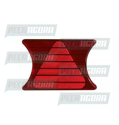 LANTERNA OLHO DE GATO TRIANGULO VERM COMPLETO PRADOLUX PL0731 (442045)