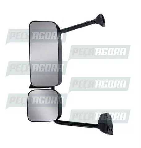 ESPELHO MERCEDES BENZ AXOR/ATEGO ESQUERDO COM BRACO SEM DESEMBACADOR COM AUXILIA