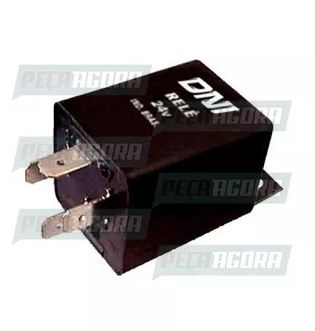 RELE ELETRICO LUZ DO TOILETTE ONIBUS 4 TERMINAIS  COM SUPORTE  24V DNI 0304 (272