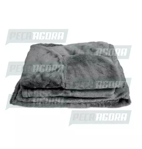 CAPA PELUCIA CHINIL SOFA INDIV.C/LOGO VW CONSTEL.CARONA GAUCHA CINZA (446518)