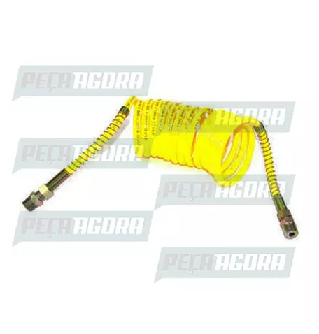 MANGUEIRA ESPIRAL CARRETA NYLON ANTIGA 1/2 NPT 4,5MT AMARELA TOP (420632)