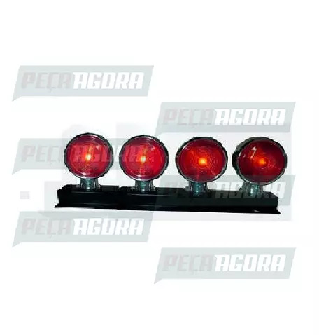 LANTERNA TRASEIRA 04 LENTES BOJUDA ALTA COM SUPORTE - VM (457923)