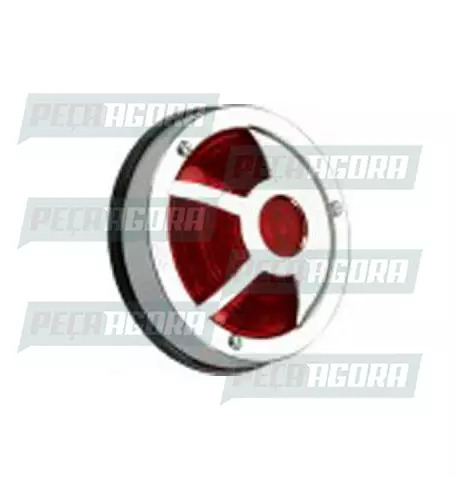 LANTERNA ESTRIBO CROMADA 03 JANELAS - VM 1117/3CR SINALSUL (421270)