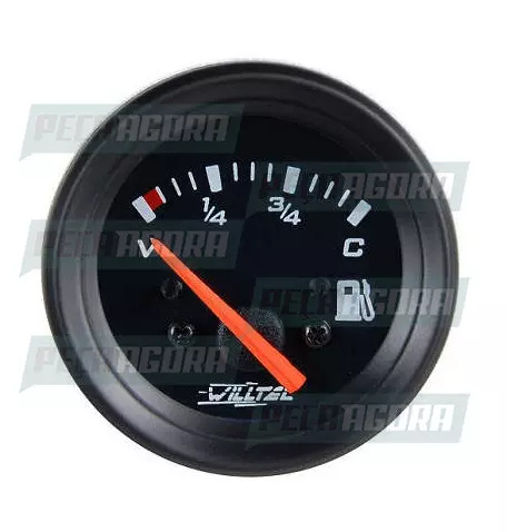 RELOGIO UNIVERSAL INDICADOR COMBUSTIVEL 24V(V=70-C=7)52MM PRETO (455902)