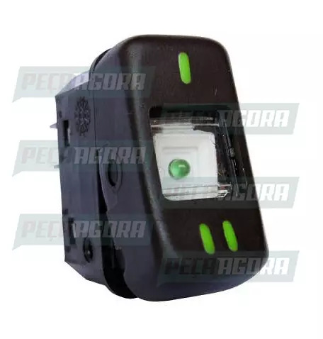 INTERRUPTOR TECLA MERCEDES BENZ CAMINHAO/ONIBUS 88 ... 24V PRETA MARILIA (A38654