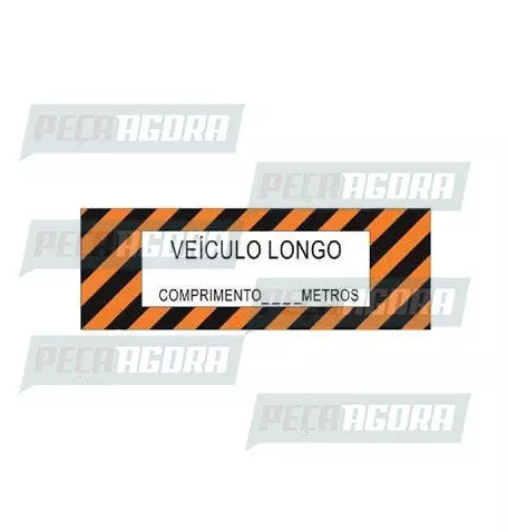 FAIXA TRASEIRA VEICULO LONGO 2,80X0,80MT AVERY (444294)