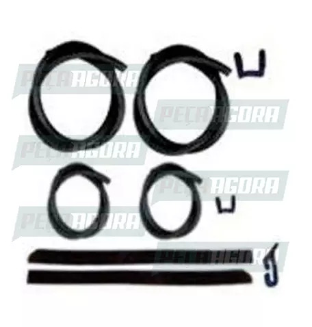 CANALETA VIDRO PORTA MERCEDES BENZ 1113/1934 COM PESTANA FLOCADA - FLOCK (447690