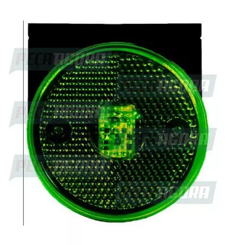 LANTERNA LATERAL CARRETA 2000 LED COM SUPORTE COM FIOS BIVOLT VD  - M SUL (45299