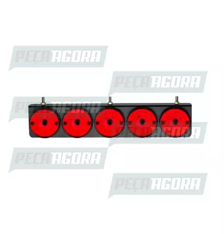 LANTERNA TRASEIRA 05 LENTES COM SUPORTE - VM 1305 SINALSUL (443239)