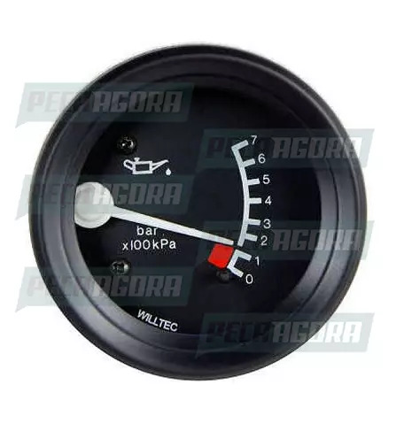 RELOGIO VOLVO MANOMETRO OLEO 0-7BAR MECANICO 60MM PRETO (6884143-W02.296P)