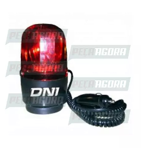 SINALIZADOR ''GIROFLEX'' VERMELHO 24V ROTATIVO MAGNETICO DNI (446084)