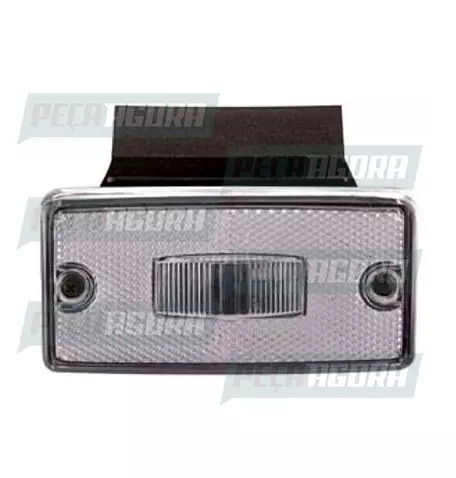 LANTERNA LATERAL FACCHINI RETANGULAR LED SOQUETE INTERNO E SUPORTE - CR PRADOLUX