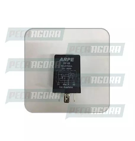 RELE PISCA COM 04 TERMINAIS SEM SUPORTE FIAT/VOLKSWAGEN 12V ARPE (4363351)