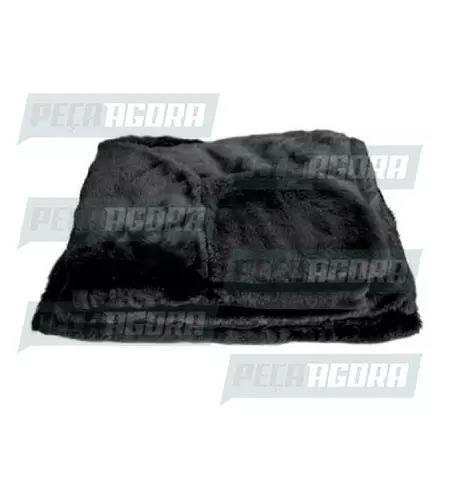 CAPA PELUCIA CHINIL SOFA INDIV.C/LOGO MB 608 MOTORISTA/CARONA GAUCHA PRETA (4465