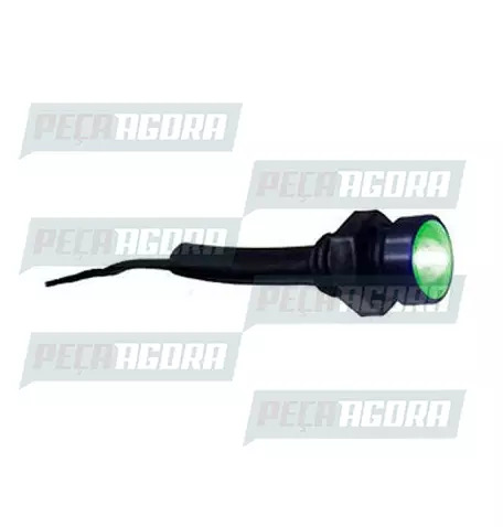 LAMPADA IMPORTADA LED SPOT ROSCA 12V LED VERDE DNI 0591 (448705)