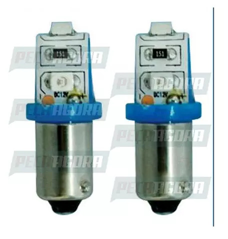 PAR LAMPADA IMPORTADA LED 69 24V 03 LEDS AZUL (PAR) (439913)