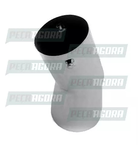 TUBO TERMINAL CURVO CROMADO 5,0'' 280MM ANGULAR (423020)