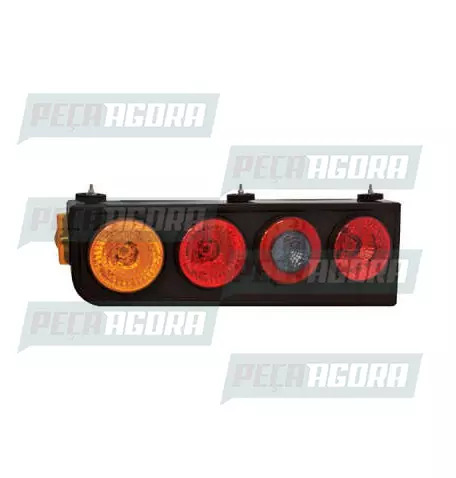 LANTERNA TRASEIRA KIT 2000 METALIZADA SEM ABA ESQUERDO PRADOLUX PL2040 (422573)