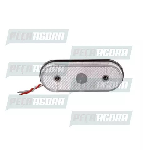 LANTERNA LATERAL FACCHINI OVAL COM LED SEM SUPORTE CR.PRADOLUX PL0608 (442027)