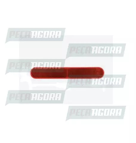RETRORREFLETOR 178 X 28MM ACRILICO VERMELHO (455214)