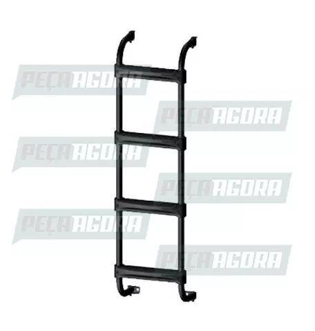 ESCADA TRASEIRA CROMADA PARA SCANIA T/R 114/124 NICOLINI (423175)