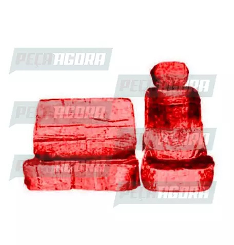 CAPA PELUCIA CHINIL BANCO C/LOGO MB SPRINTER MOTORISTA/CARONA VERMELHA (446216)