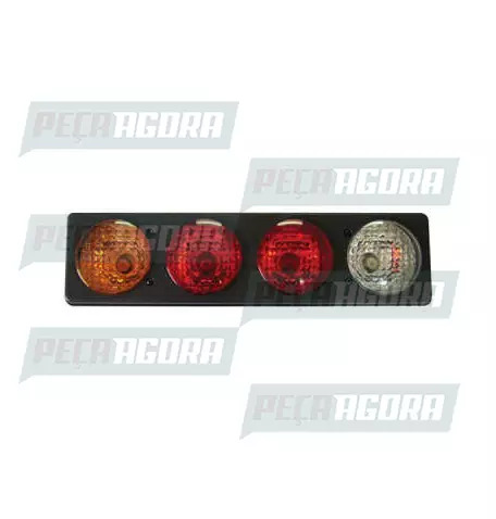 LANTERNA TRASEIRA MERCEDES BENZ 1618 BICUDO HPN BOLHAS PRETA COM VIGIA.PRADOLUX 