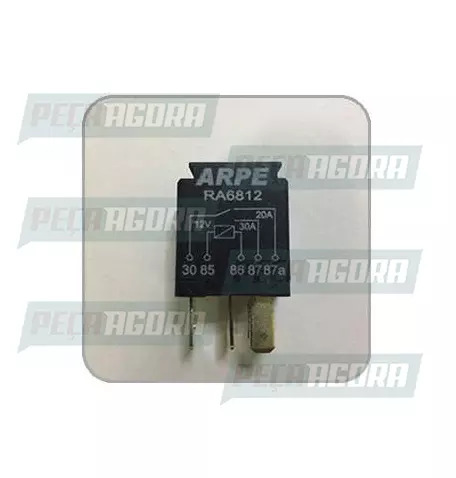 RELE MINI AUXILIAR MERCEDES BENZ 5 TERMINAIS SEM SUPORTE 30/20A 12V ARPE (003542
