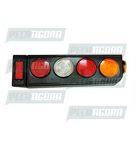 LANTERNA TRASEIRA CARRETA RANDON MODERNA LED 24V COM ABA ESQUERDO AF (448232)