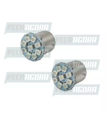 PAR LAMPADA IMPORTADA LED 67 12V 06 LEDS AMARELA 3528 (458456)