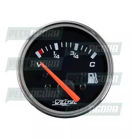 RELOGIO UNIVERSAL INDICADOR COMBUSTIVEL 24V(V=70-C=7)52MM CROMADO (455901)