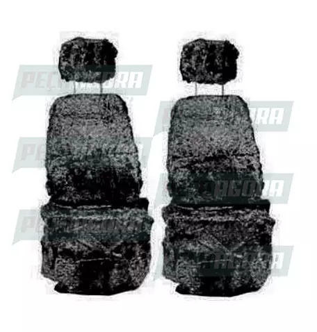 CAPA PELUCIA CHINIL BANCO C/LOGO VW CONST 2 BCO GAUCHA PRETA (446318)