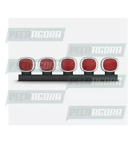 LANTERNA FOGUINHO 5 MARIAS LED VERMELHO CLASSICA 2255 (453174)
