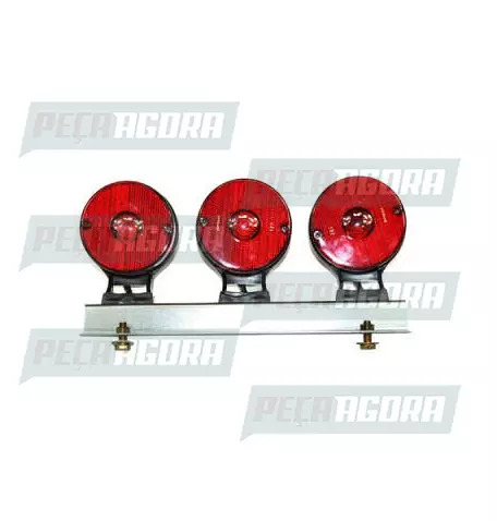 LANTERNA TRASEIRA 03 LENTES UNIVERSAL PARACHOQUE - VM 1133 SINALSUL (421456)