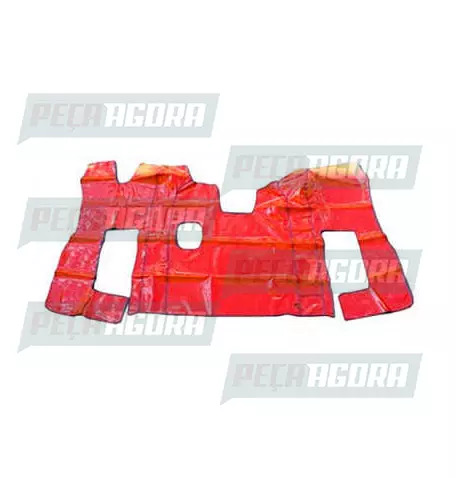 TAPETE VINIL PARA SCANIA HIGHLINE P 2008/2015 MECANICO COM CAPO - VERMELHO (4214