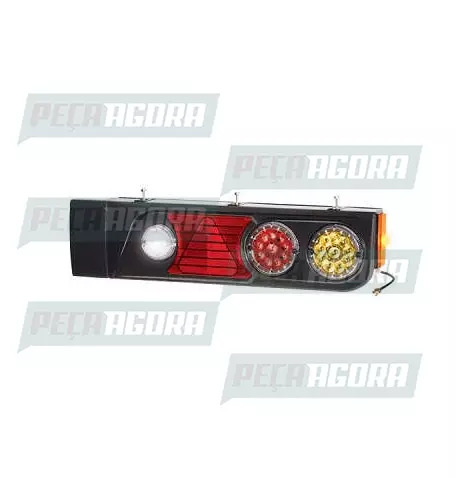 LANTERNA TRASEIRA KIT LIBRELATO 24 LED/TRIANGULO ESQUERDO COM ABA PRADOLUX PL230