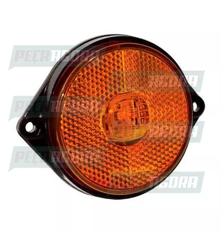 LANTERNA LATERAL ECLIPSE OVAL LED COM CONECTOR AM.PRADOLUX PL0812 (442030)