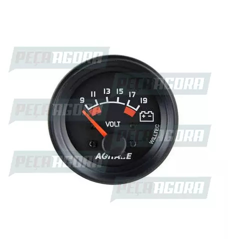 RELOGIO AGRALE VOLTIMETRO 9-19VOLTS 60MM PT (6011011071009)