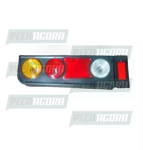 LANTERNA TRASEIRA KIT RANDON METALIZADA COM TRIANGULO COM ABA DIREITO AF (449332