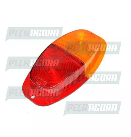 LENTE TRASEIRA CANOA ANTIGA PEQUENA - BICOLOR 104.SINALSUL (421876)