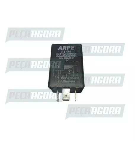 RELE 6 TERMINAIS 12V LIMPADOR/PARA-BRISA VOLKSWAGEN/FORD 40A SEM SUPORTE ARPE (4