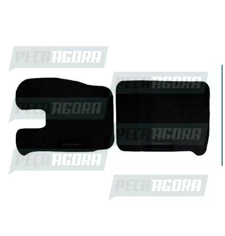 TAPETE PVC VOLKSWAGEN CONSTELLATION 2 PECAS PRETO (439411)