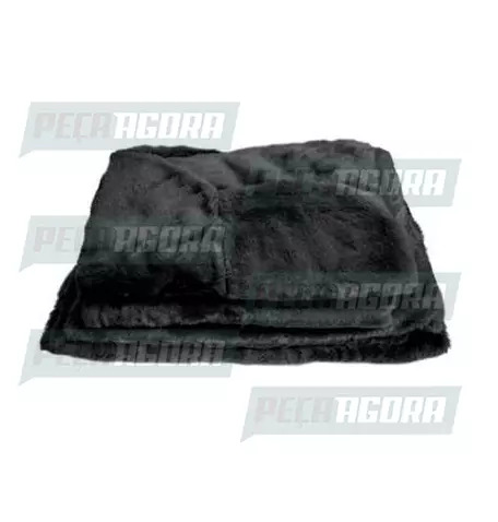 CAPA PELUCIA CHINIL BANCO C/LOGO FORD CARGO 2009... SO CARONA GAUCHA PRETA (4576