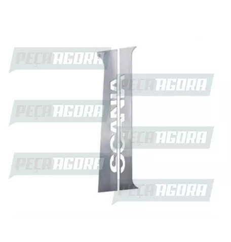 PAR ACABAMENTO COLUNA PORTA INOX PARA SCANIA 98... AMIL (454505)